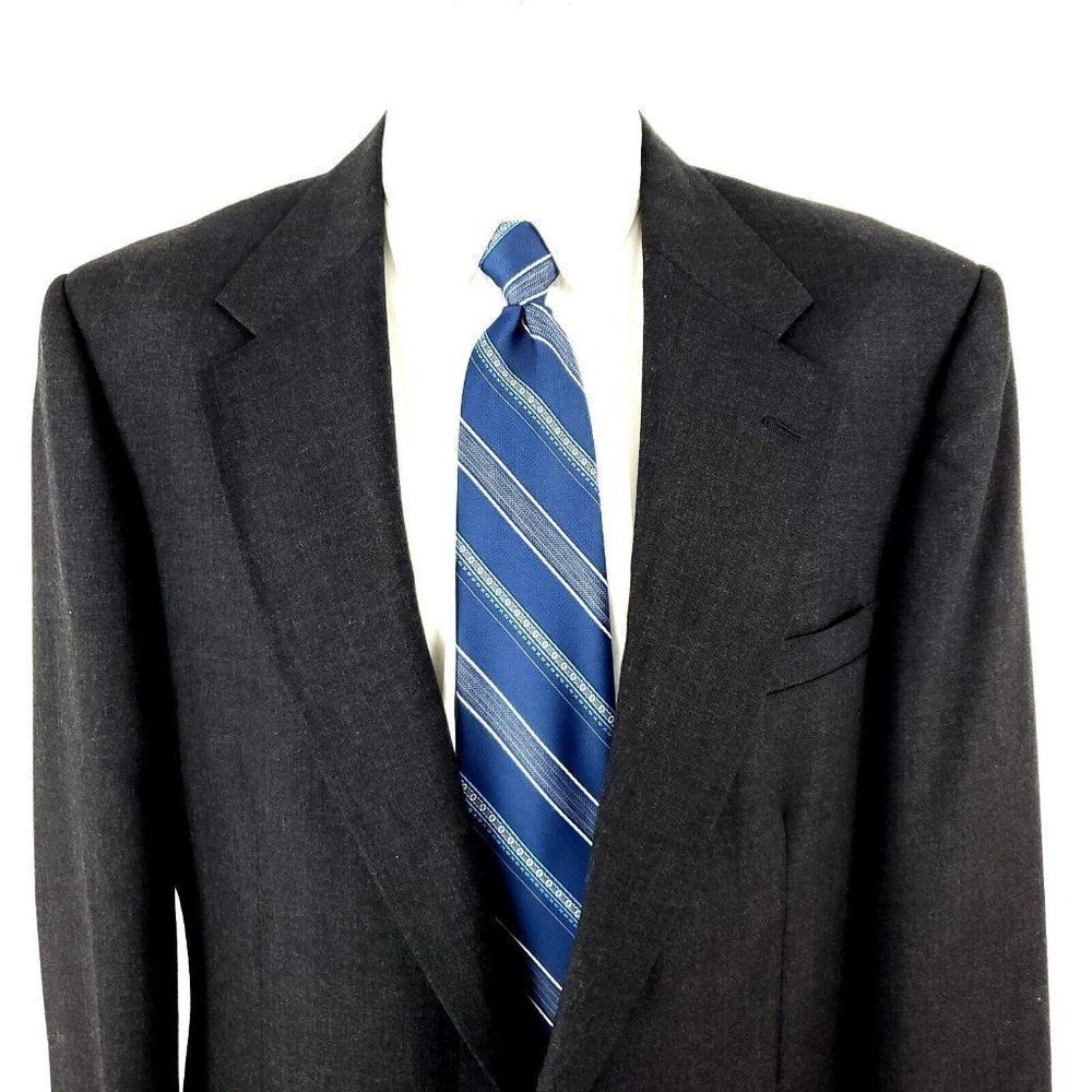 Vintage Stafford American Craftsman 2 Button Blazer 42l Gray
